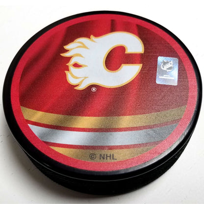 Calgary Flames Reverse Retro Series Collectible Hockey Puck