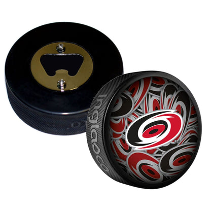 Carolina Hurricanes Clone Series Hockey Puck Bottle Opener