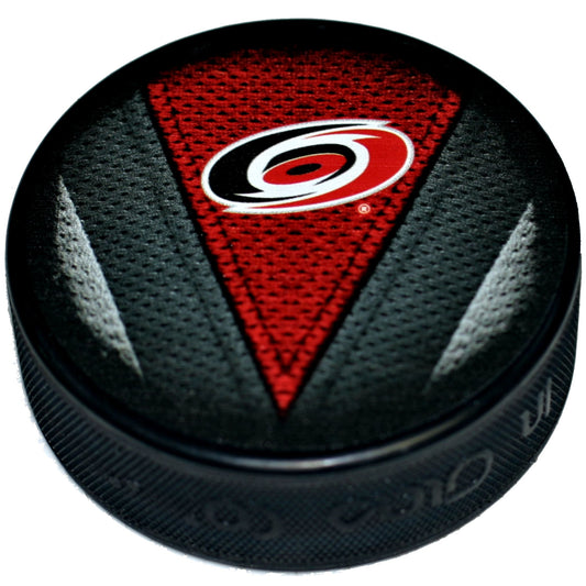 Carolina Hurricanes Stitch Series Collectible Hockey Puck