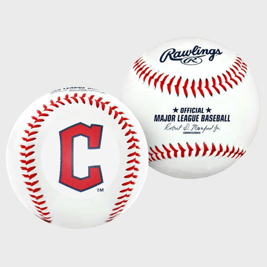 Cleveland Indians Collectible MLB Logo Baseball