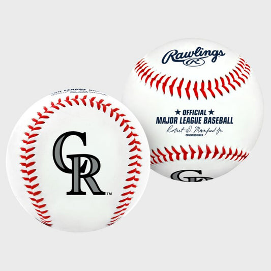 Colorado Rockies Collectible MLB Logo Baseball