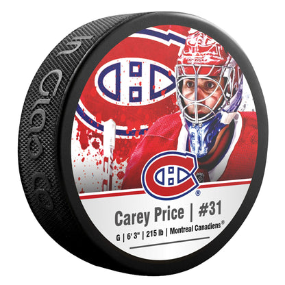 Carey Price Montreal Canadiens Player Series Souvenir Collector Hockey Puck