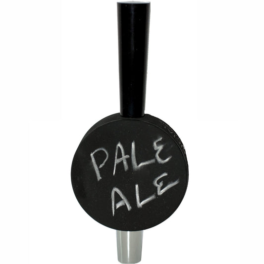 Tall-Boy Hockey Puck Chalkboard Beer Tap Handle