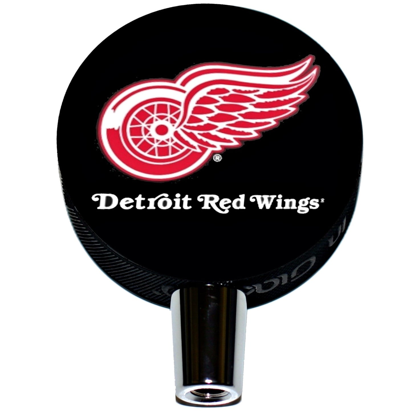 Detroit Red Wings Basic Series Hockey Puck Beer Tap Handle