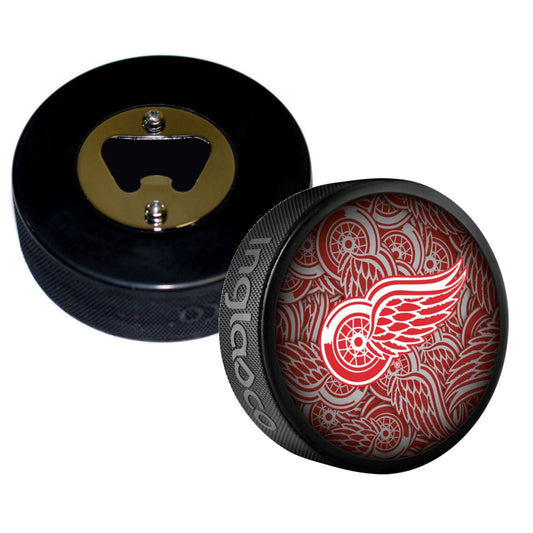 Detroit Red Wings Clone Series Hockey Puck Bottle Opener