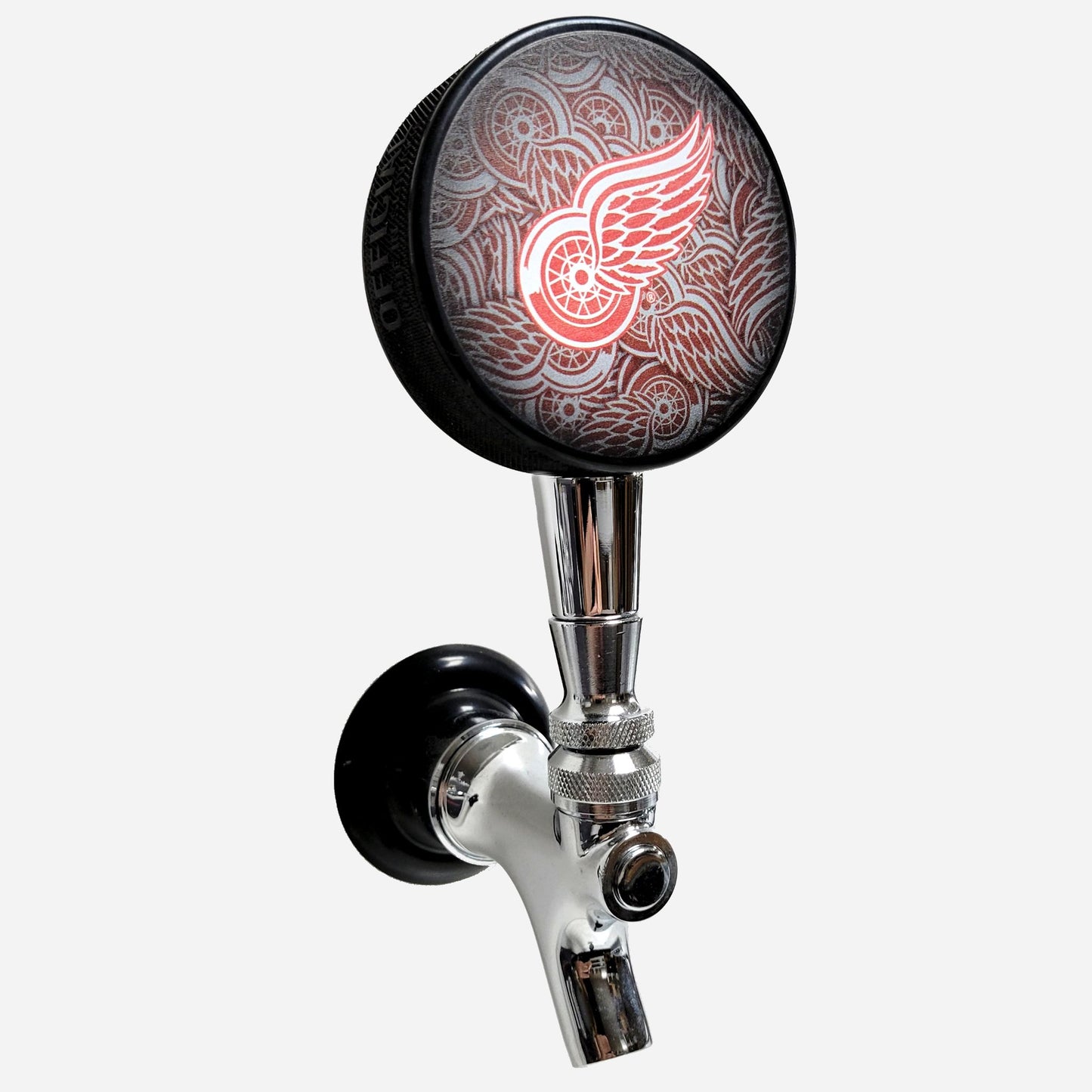 Detroit Red Wings Clone Series Hockey Puck Beer Tap Handle