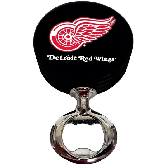 Detroit Red Wings FULCRUM Series Hockey Puck Bottle Opener