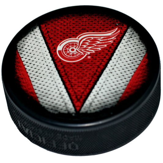 Detroit Red Wings Stitch Series Collectible Hockey Puck