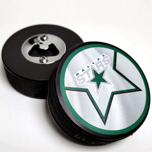 Dallas Stars Reverse Series Hockey Puck Bottle Opener