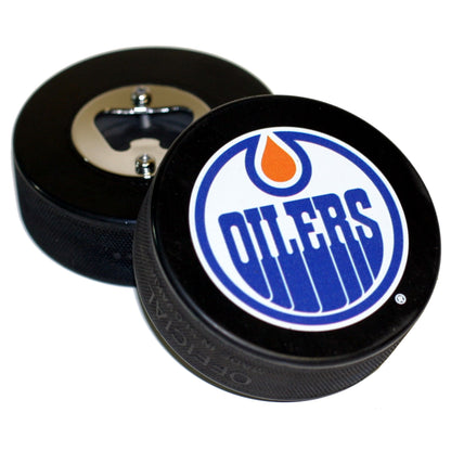 Edmonton Oilers Basic Series Hockey Puck Bottle Opener