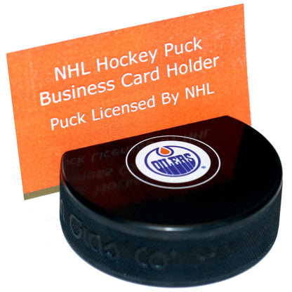 Edmonton Oilers Autograph Series Hockey Puck Business Card Holder