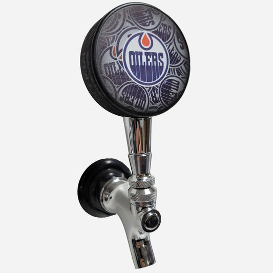 Edmonton Oilers Clone Series Hockey Puck Beer Tap Handle