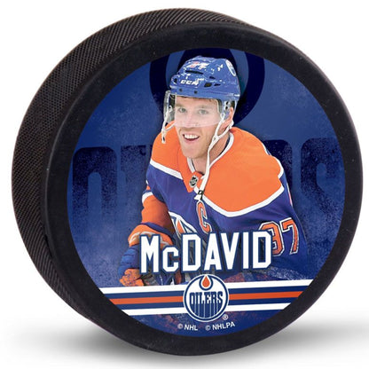 Edmonton Oilers Connor McDavid Player Series Souvenir Collector Hockey Puck