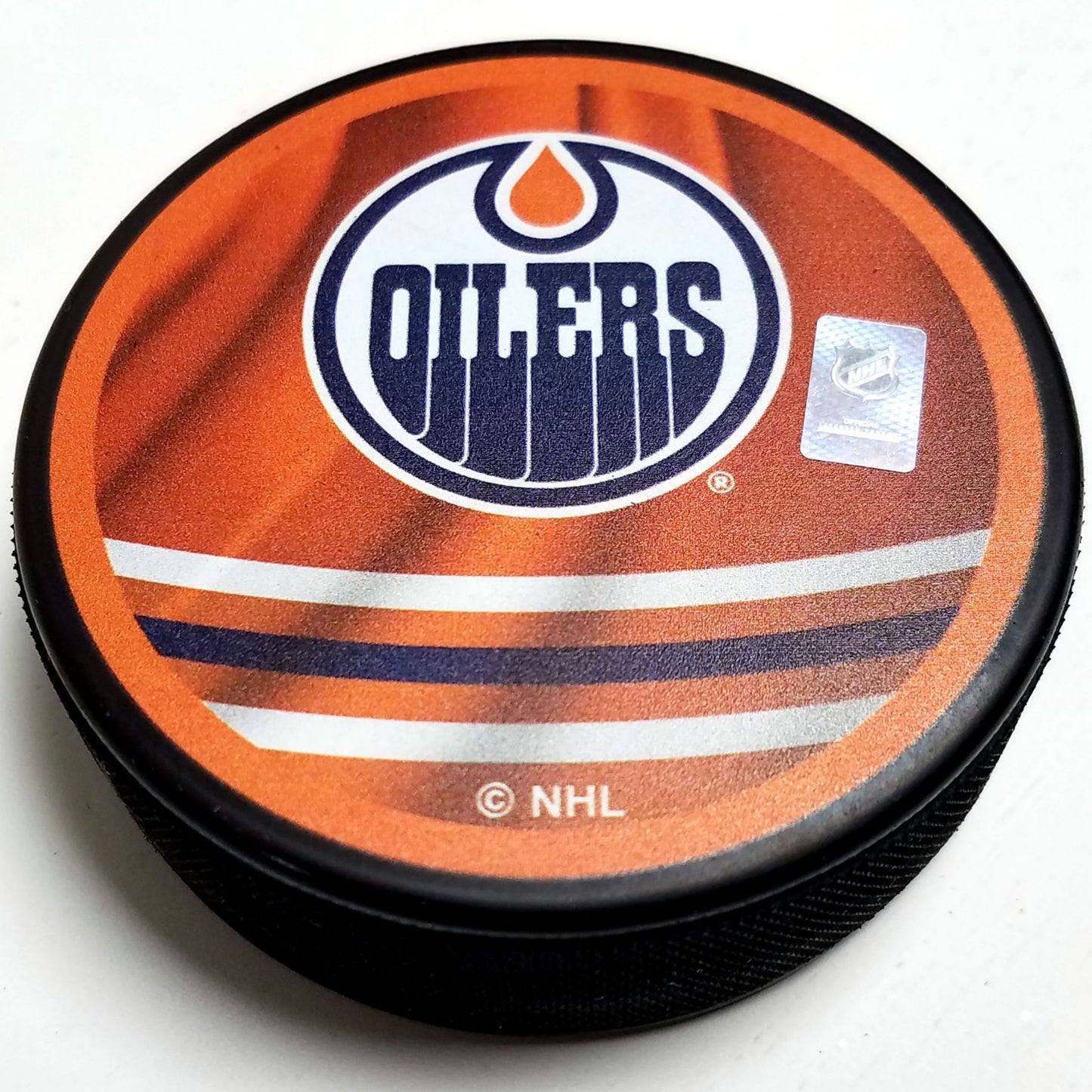 Edmonton Oilers Reverse Retro Series Collectible Hockey Puck