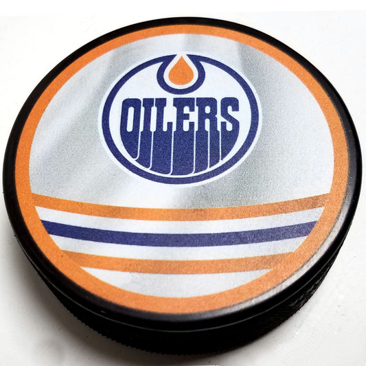 Edmonton Oilers Reverse Retro Series Collectible Hockey Puck