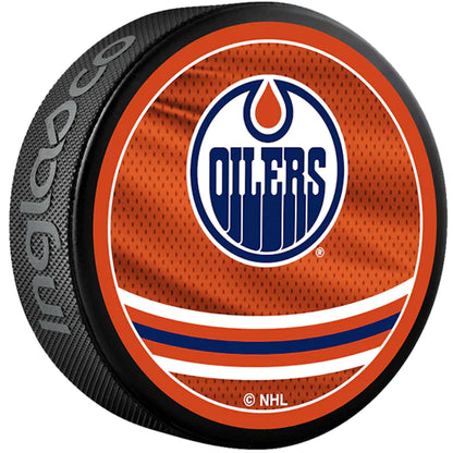 Edmonton Oilers Reverse Retro Series Collectible Hockey Puck- 2023 Release