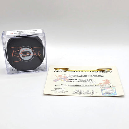 Philadelphia Flyers Brian Elliott Autographed Hockey Puck With COA