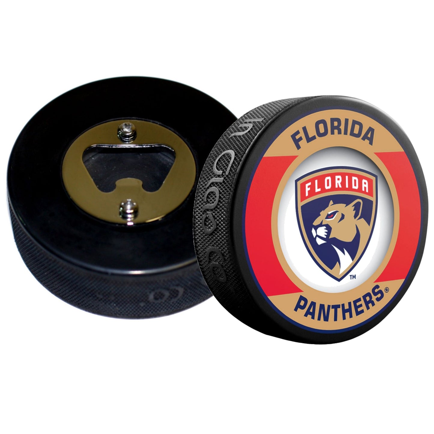 Florida Panthers Retro Series Hockey Puck Bottle Opener