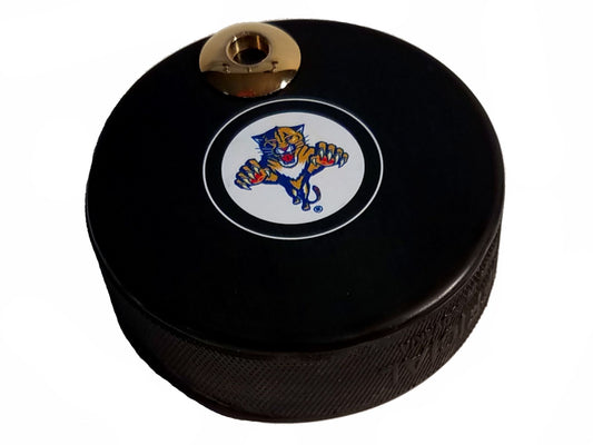 Florida Panthers Throwback Logo Auto Series Artisan Hockey Puck Desk Pen Holder