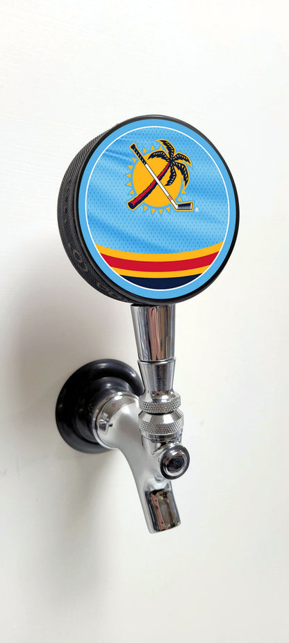 Florida Panthers 2023 Release Reverse Series Hockey Puck Beer Tap Handle
