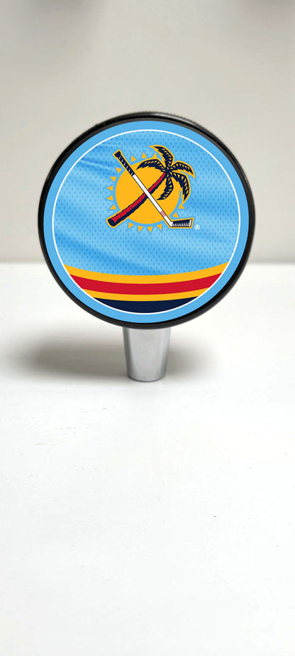 Florida Panthers 2023 Release Reverse Series Hockey Puck Beer Tap Handle