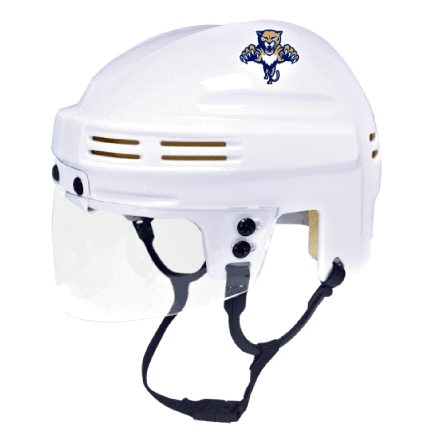 Florida Panthers Throwback Logo White Unsigned Collectible Mini Hockey Helmet