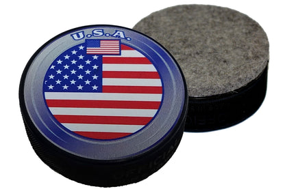 United States Flag Hockey Puck Board Eraser For Chalk & Whiteboards