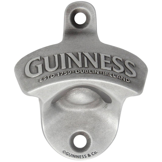 Guinness Licensed Wall Mounted Steel Man Cave Bottle Opener