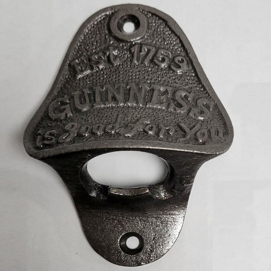 Guinness Cast Iron Series Wall Mounted Man Cave Bottle Opener