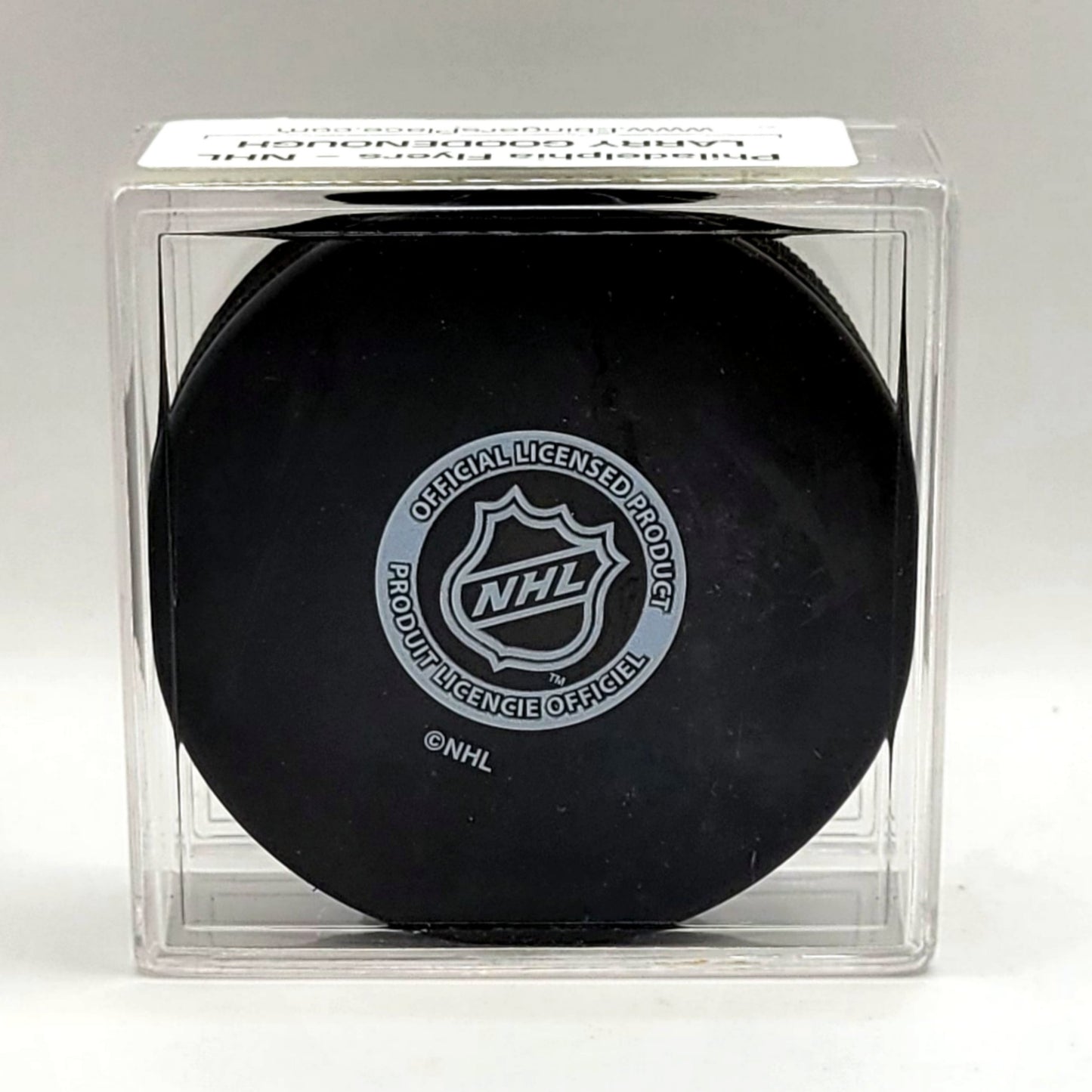 Philadelphia Flyers Larry Goodenough Autographed Hockey Puck With COA