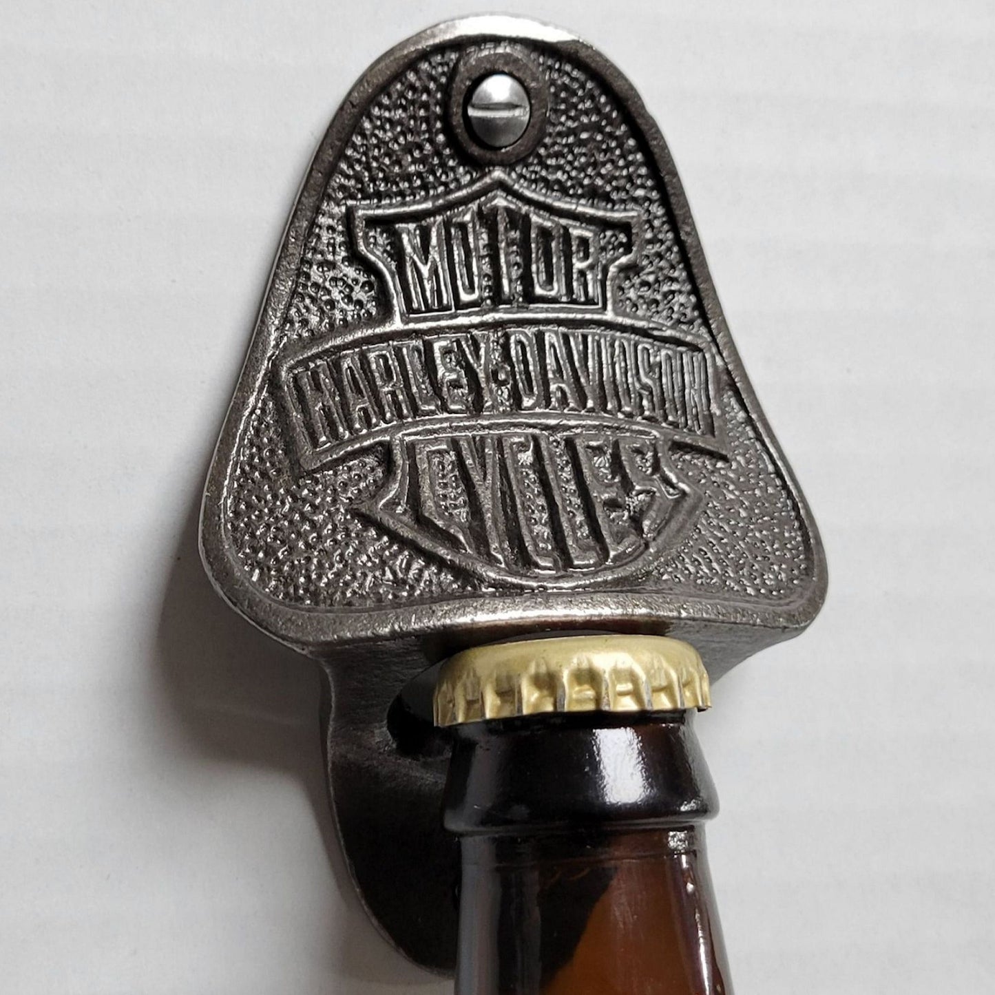 Harley Davidson Cast Iron Series Wall Mounted Man Cave Bottle Opener