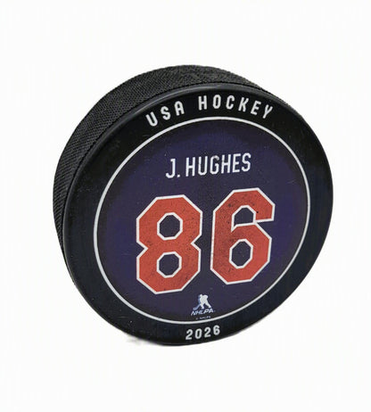 Jack Hughes 2026 Team USA Collectible Hockey Puck