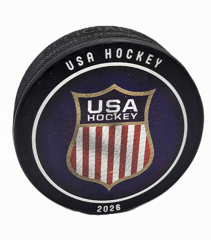 Jack Hughes 2026 Team USA Collectible Hockey Puck