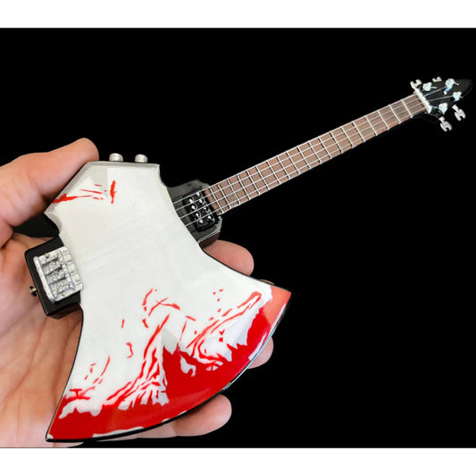 KISS Gene Simmons Signature BLOOD AXE Bass Licensed Mini Guitar