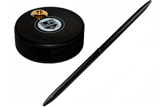 Los Angeles Kings Auto Series Artisan Hockey Puck Desk Pen Holder With Our #96 Sleek Pen