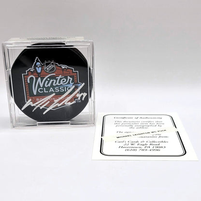 Philadelphia Flyers Michael Leighton Autographed 2010 WC Hockey Puck With COA