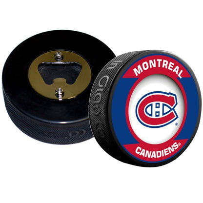 Montreal Canadiens Retro Series Hockey Puck Bottle Opener