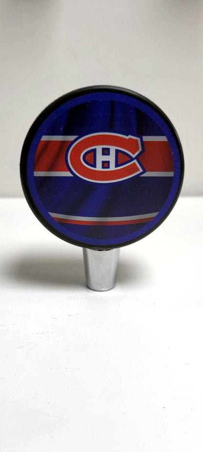 Montreal Canadiens Reverse Series Hockey Puck Beer Tap Handle