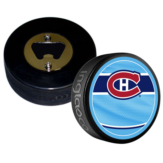 Montreal Canadiens 2022 Reverse Series Hockey Puck Bottle Opener