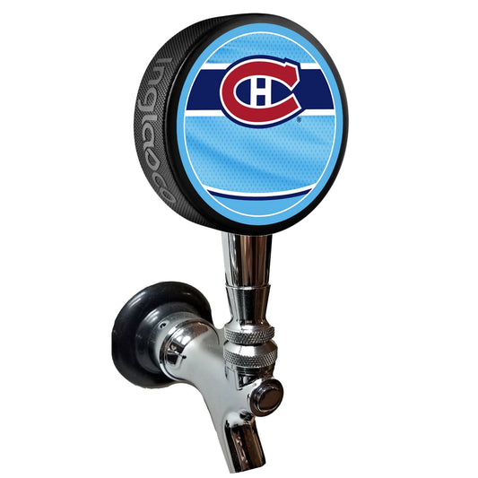 Montreal Canadiens 2022 Design Reverse Series Hockey Puck Beer Tap Handle