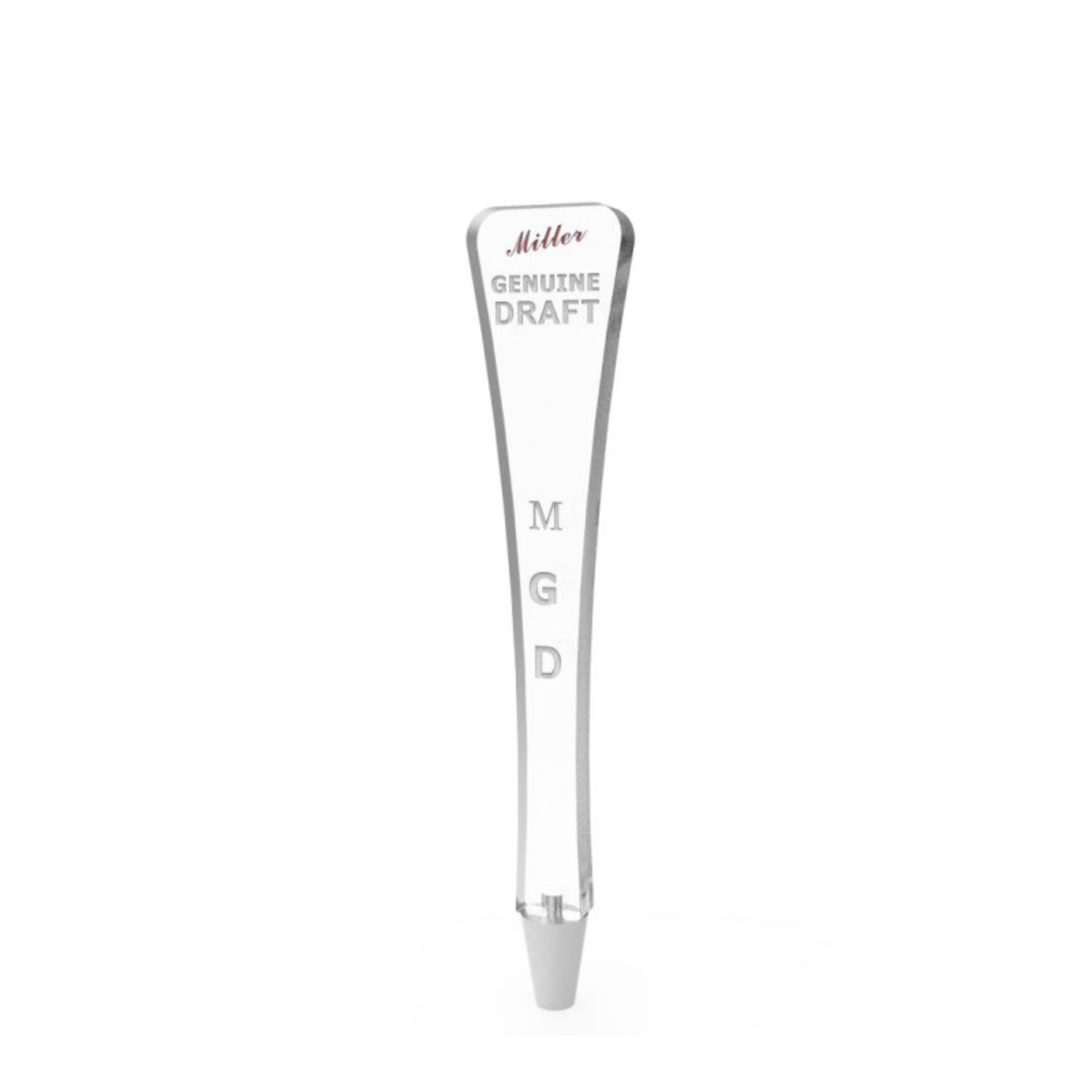 Miller Genuine Draft Elegant Acrylic Beer Tap Handle