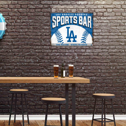 Los Angeles Dodgers MLB Sports Bar Metal Sign