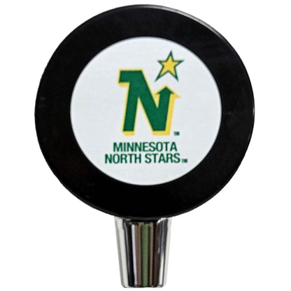 Minnesota Northstars Vintage Series NHL Hockey Puck Beer Tap Handle