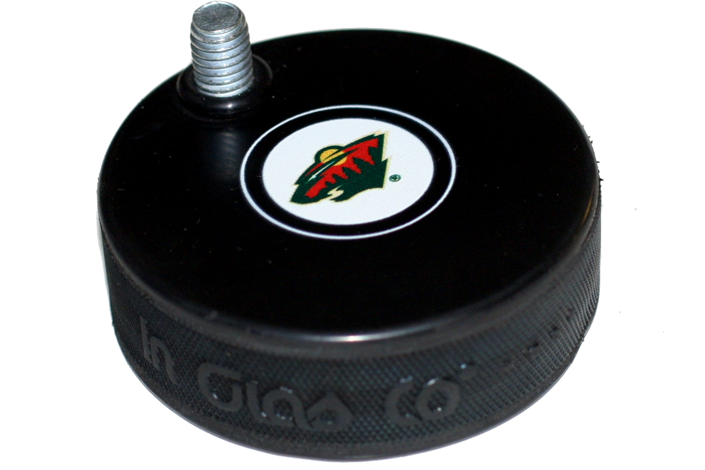 Minnesota Wild Autograph Series Hockey Puck Beer Tap Handle Display