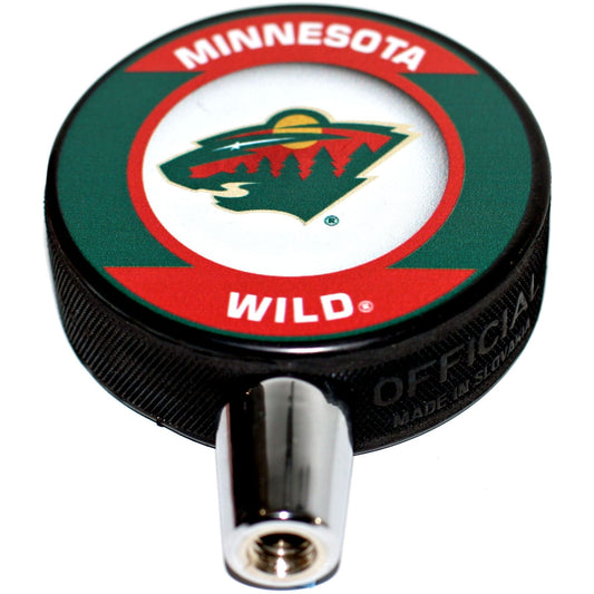 Minnesota Wild Retro Series Hockey Puck Beer Tap Handle