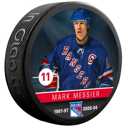 Mark Messier New York Rangers 'The Alumni' Player Series Souvenir Collector Hockey Puck