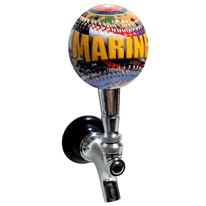 United States Marines Baseball Beer Tap Handle