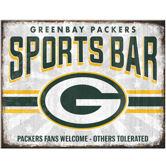 Green Bay Packers NFL Sports Bar Metal Sign
