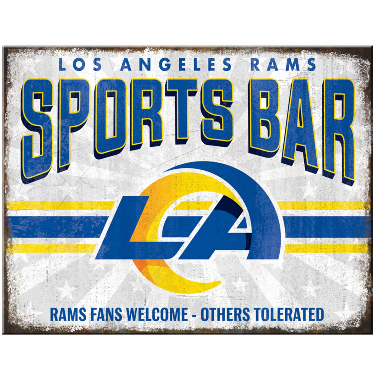 Two Rams Pub Sign Los Angeles Rams NFL Sports Bar Metal Sign – EBINGERS PLACE