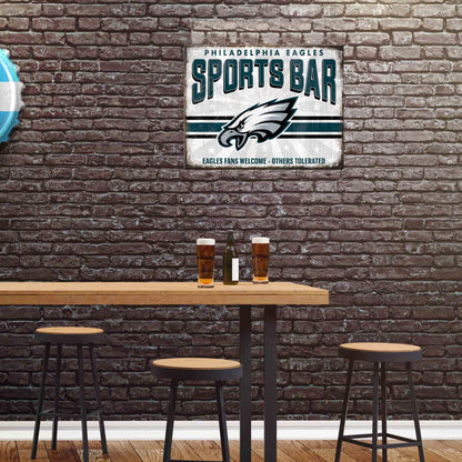 Philadelphia Eagles NFL Sports Bar Metal Sign